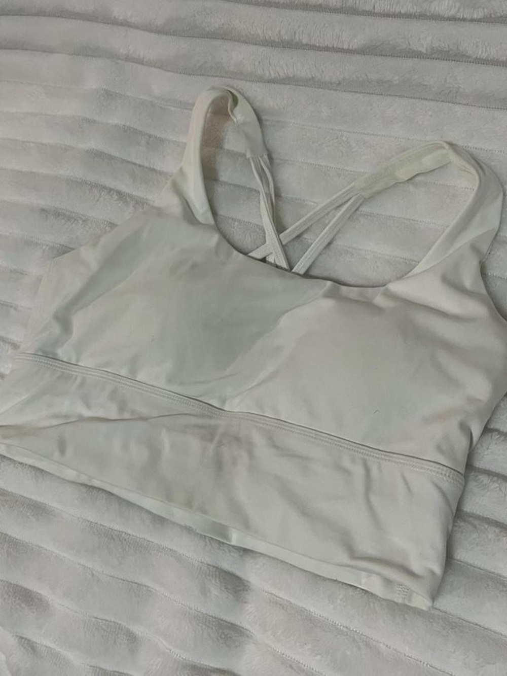 Lulu lemon Women's White Sports Bra